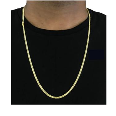 Imagem de Cordão 3mm Grumert dupla de moeda antiga camadas grossas