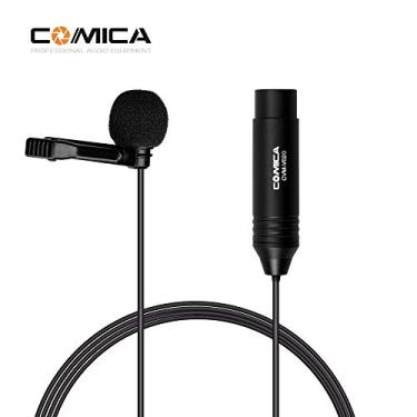 Imagem de Qudai CVM-V02O Microfone de lapela omnidirecional Condensador Mic XLR Plug Suporta Phantom Power 48V Compatível com Filmadoras Gravação de Vídeo BD