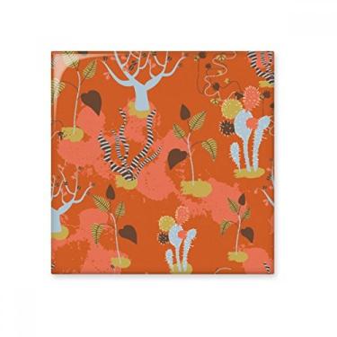 Imagem de Azulejo de cerâmica brilhante de cacto do deserto Savanna Orange Trees