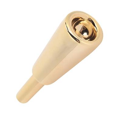 Imagem de Bocal de trompete cone, bocal de instrumento mais espesso para instrumentos de trompete (dourado)