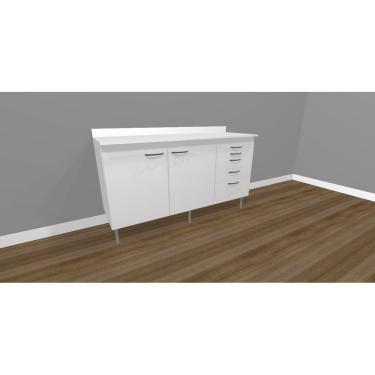 Imagem de Balcão Para Dentistas Com Portas E Gavetas - Deki Light