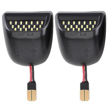 Imagem de Mersuii 2 peças de luz de LED para placa de licença de substituição 12V LED luz de visão traseira 22794700 compatível com Chevrolet Pickup GMC