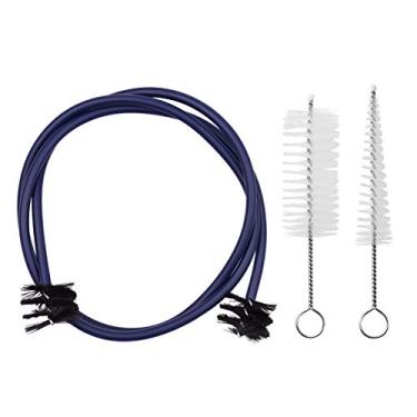 Imagem de SIMBAE Bocal Escova Trombone Kit de limpeza de manutenção de trompete Escova de bocal + escova de válvula + escova flexível Acessório de limpeza de manutenção de instrumento musical