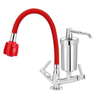 Imagem de Torneira Filtro Gourmet Mesa Duplo Jato Colorido 1/4 V. (Vermelho)