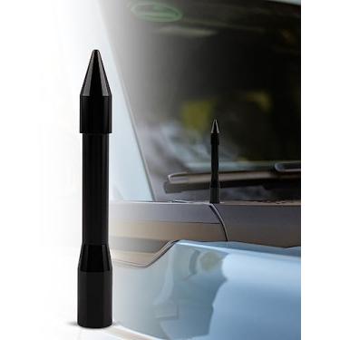 Imagem de Antena de carro para Bronco, substituição de antena em forma de foguete de 5 cm para Ford Bronco 2021 2022 2023, preta