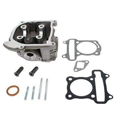 Imagem de Glixal ATGT-12Z GY6 49cc 50cc para 100cc Motor de scooter 50 mm Conjunto de cabeças cilíndrico com válvulas para 139QMB 139QMA Quadriciclo chinês Go Kart Quad (não tipo EGR, válvulas de 69 mm)