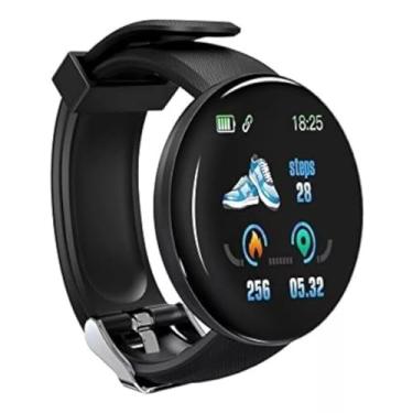 Imagem de Smartwatch D18 Inteligente Monitor Cardíaco com Micro-USB, Rastreador de Atividade Física com Monitor de Batimentos Cardíacos, Contador de Calorias e Passos
