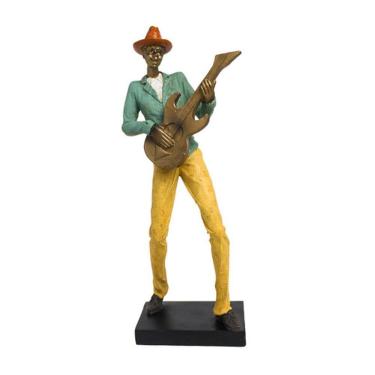 Imagem de Escultura Musico Jazz Guitarra 36cm Espressione