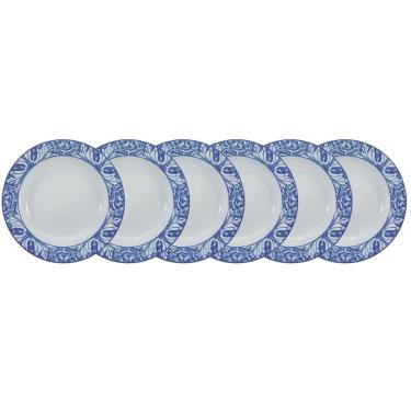 Imagem de Conjunto de Pratos Fundos 06 Peças Azulejo Schmidt