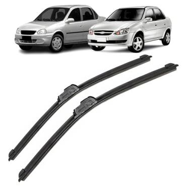 Imagem de Par de palhetas limpador de parabrisa dianteiro para Corsa Classic Todos 1994 a 2016 Classic NOVO 2011 a 2016