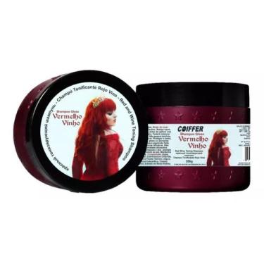 Imagem de Shampoo Gloss Vermelho Vinho Coiffer 350gr Tonalizante sem Amônia