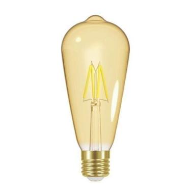 Imagem de Lâmpada LED Bulbo Vintage Filamento Dimerizavel ST64 Taschibra 220V Âm