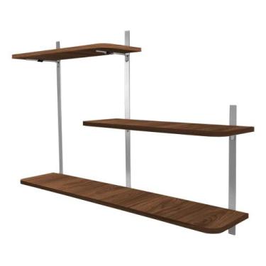 Imagem de Nicho Prateleira Parede Leeds Decoração - Loja da Isa, Prata/Villandry