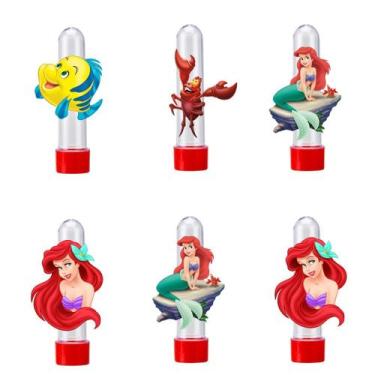 Imagem de 20 Tubetes Personalizado Lembrancinha A Pequena Sereia Ariel - Barbara