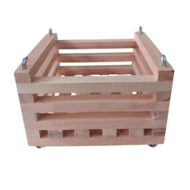 Imagem de Cachepô De Madeira Quadrado Para Orquídeas E Plantas M 20x20 - Orquifl