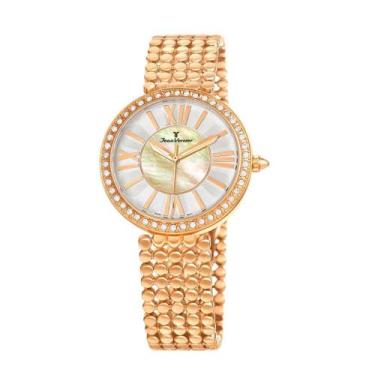 Imagem de Relógio Pulso Jean Vernier Elegante Feminino JV01322, Rosegold
