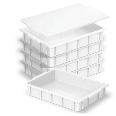 Imagem de Kit Com 5 Caixa De Fermentação De Pizza Massas Com 1 Tampa - LCR