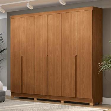 Imagem de Roupeiro 6 portas com pés CB02R582 Linha Dormitórios Kappesberg, Canel