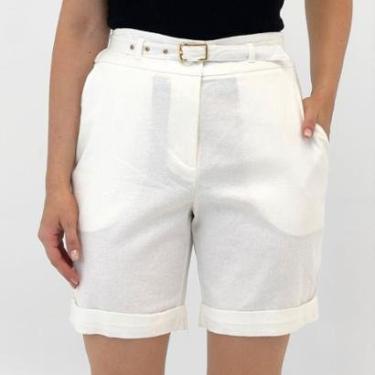 Imagem de Bermuda Alpelo em Tecido com Cinto Feminina-Feminino