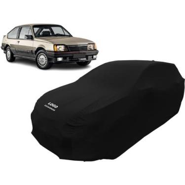 Imagem de Capa Proteção Para Carro Chevrolet Monza Hatch Com Logo - Mz, Preta