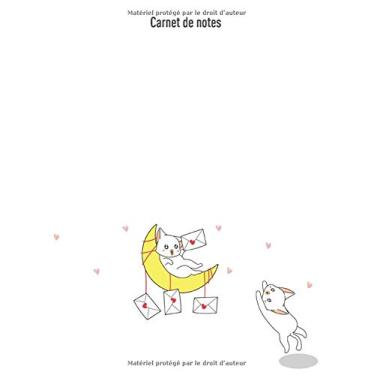 Imagem de Carnet de notes avec des mots d'amour: Cadeau original de 54 pages blanches avec une citation en bas de page