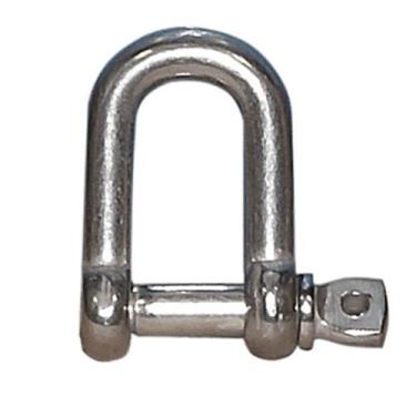 Imagem de Manilha Reta Inox 5mm Pino Imperdível - Marine Importa, MRI5mm