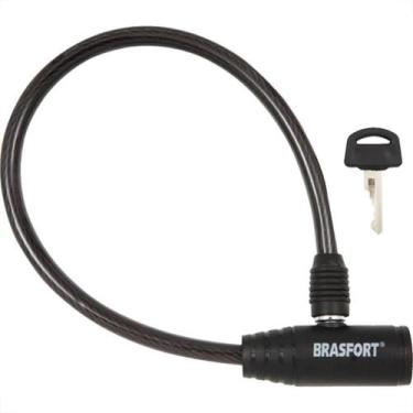 Imagem de Cadeado Para Bicicleta Brasfort Com Chave 8Mm X 60Cm - 7016 - BRASFORT