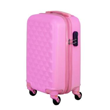 Imagem de Mala de Bordo em ABS Com 4 Rodas 360 - AeroMalas Inglaterra, Rosa bebe