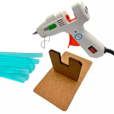 Imagem de Aplicador de Cola Quente Chinesinha Branca com 10 Bastões de Cola e Su
