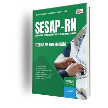 Imagem de Apostila SESAP-RN  - Técnico em Enfermagem - Apostilas Opção