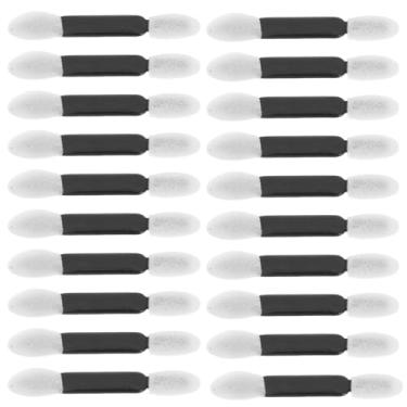 Imagem de Beaupretty 50 peças aplicadores de sombra, dupla face, pincéis de esponja para olhos, descartáveis, aplicadores ovais