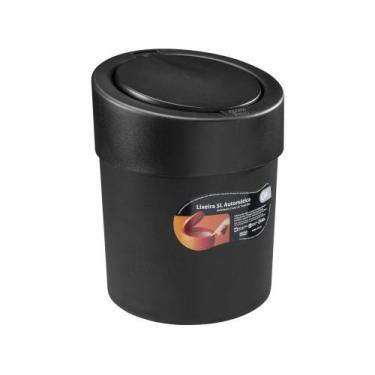 Imagem de Lixeira de Plástico Automática com Tampa 5L - Coza Press, Preto