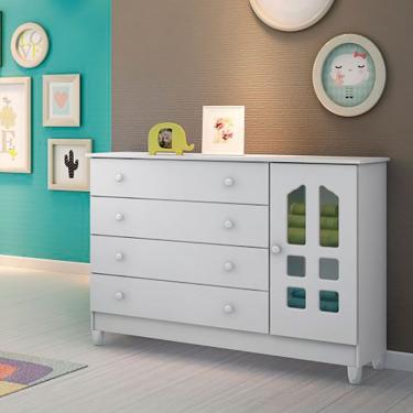 Imagem de Cômoda Fraldário Grand Selena - Carolina Baby - Branco