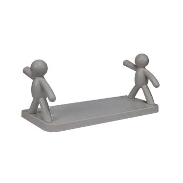 Imagem de Prateleira Organizadora Multiuso Bonecos Cinza