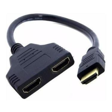Imagem de Cabo HDMI Divisor Splitter Duplicador Lotus, Y 1, Macho Para 2 Fêmea