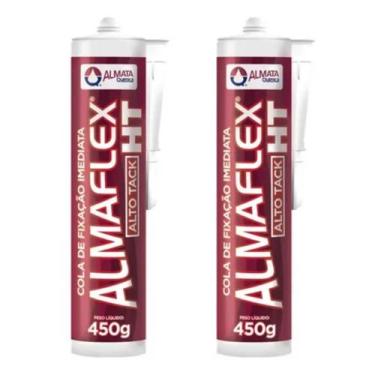 Imagem de Kit 2 Cola de Fixação Imediata Adesivo Espelho Ht400 Alto Tack Almafle