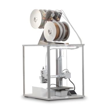 Imagem de FNATR Gabinete de impressora 3D para combo Bambu Lab A1 Mini e AMS Lite - recorte reservado para sistema de ventilação, iluminação de LED, saída de calor para placa MC, tamanho interno 40 cm L 49 cm P
