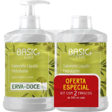 Imagem de Sabonete Líquido Basic+ Care Erva Doce 500ml + Refil