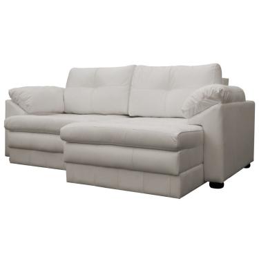 Imagem de Sofá Retrátil 3 Lugares Bali 215cm Couro Off White Gran Belo