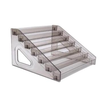 Imagem de Prateleira Organizadora De Esmalte Acrílico Transparente 3 4 5 6 7 Cam