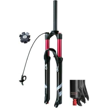 Imagem de 26 27,5 29 Polegadas Mtb Bicicleta Garfo De Controle Remoto Liga De Alumínio Ultraleve 1-1/8 "tubo Reto 140mm Garfo Amortecedor