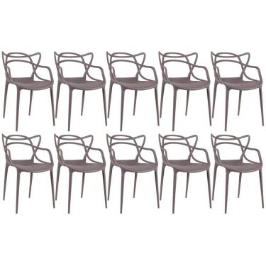 Imagem de Kit - 10 X Cadeiras Masters Allegra - Fendi