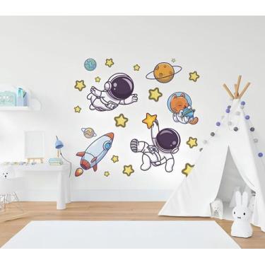 Imagem de Adesivo De Parede Astronauta Mod15 - Lojinha Da Luc Adesivos