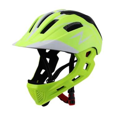Imagem de Aymzbd Capacete de Bicicleta para Crianças Capacete de Ciclismo de Estrada Resistência Ao Impacto Elegante 50cm-55cm Capacete de Bicicleta Infantil para Cicl, Verde