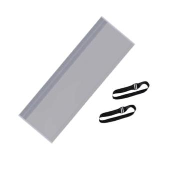 Imagem de Generic Capa para mangueira de ar condicionado, capa isolante, fácil instalação, removível, poliéster, com elásticos, 20 pol x 60 pol, Cinza