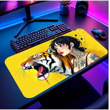 Imagem de Mouse Pad Gamer Premium Alternative Girl or Tiger 90X40