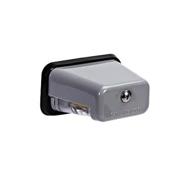 Imagem de Lâmpadas de placa de reboque de LED Stud-Mount [Certificação DOT/SAE] [Classificação IP67 à prova d'água] [Ultradurável] Etiquetas de licença para trailers, trailers, caminhões e barcos – Caixa pretaONLINE LED STORE Stud-Mount cinza CAZLEDSIL0133-GR