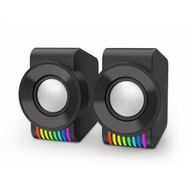 Imagem de Caixas de Som Gamer Redragon Kage RGB Preto USB 2.0 GS514