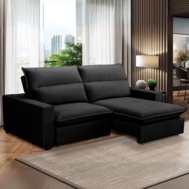 Imagem de Sofa Retratil Reclinavel 2 Lugares 2m Andreza Veludo Lansof - Lansof B