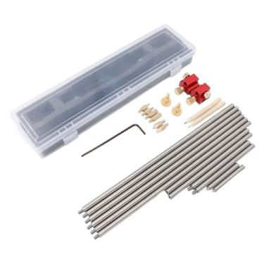 Imagem de Hilitand Ferramenta de Régua Modular de Medidores de Medição de Madeira Ferramenta 3 Em 1 Liga de Alumínio Régua de Círculo de Desenho Ajustável para Medição Interna do ângulo